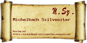 Michelbach Szilveszter névjegykártya